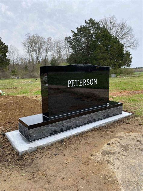 granite gravestones.